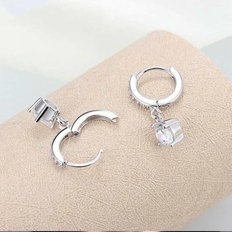 Marie- Cubic Zirconia earrings in Sterling Silver