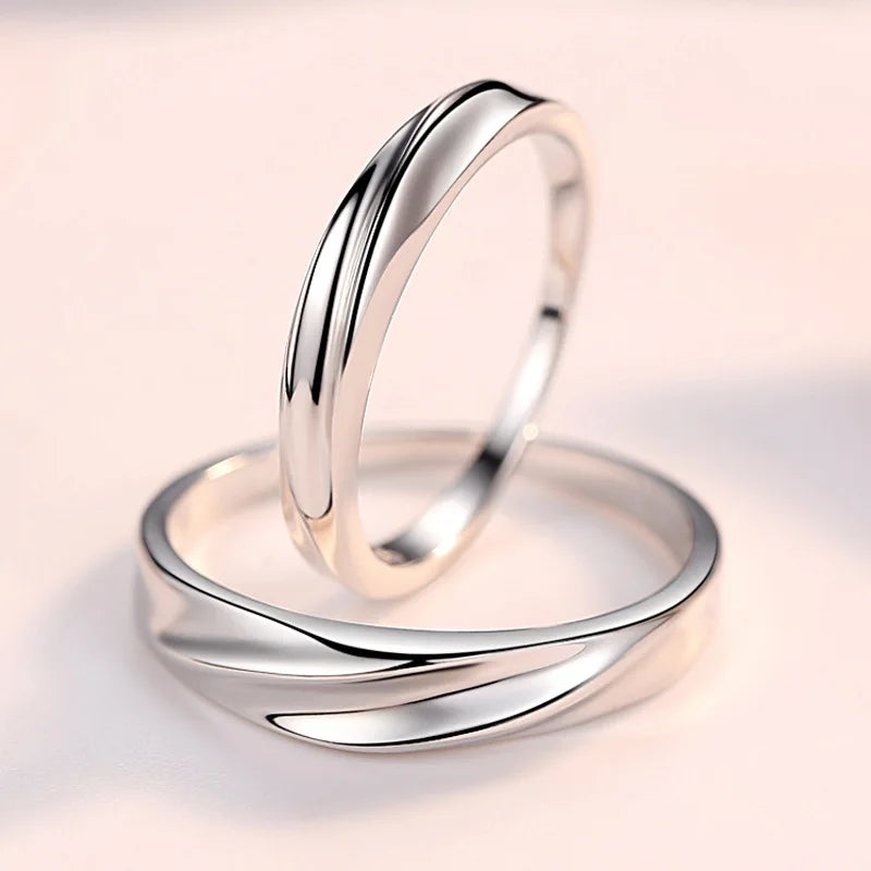 Jamie- Sterling Silver wedding rings