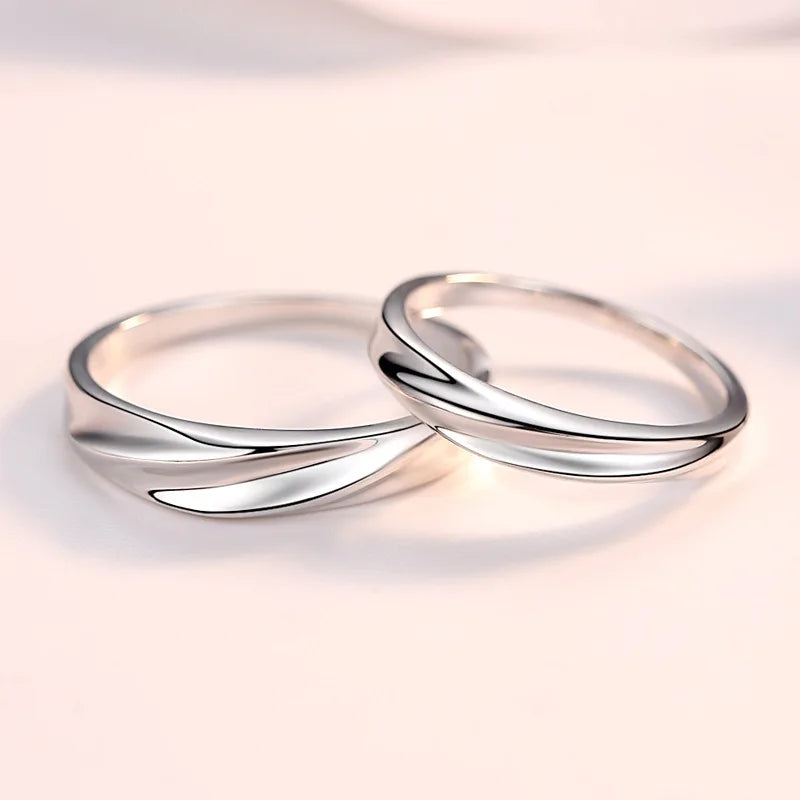 Jamie- Sterling Silver wedding rings