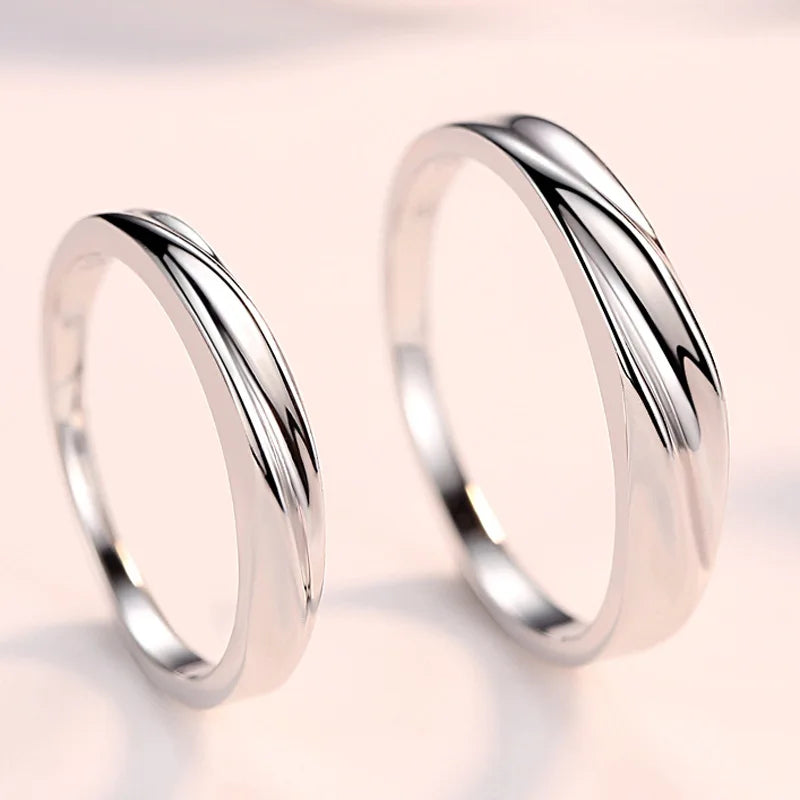 Jamie- Sterling Silver wedding rings