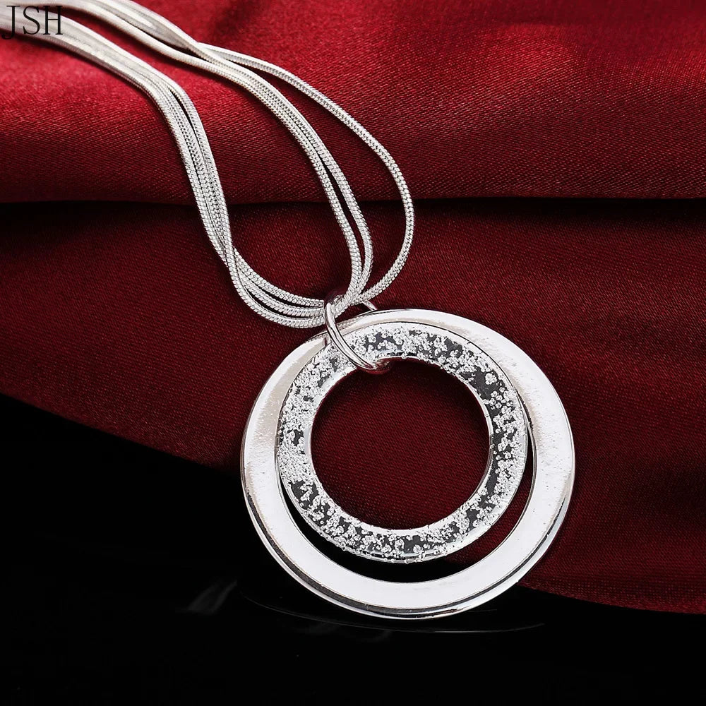 Ruby- Sterling Silver Necklace