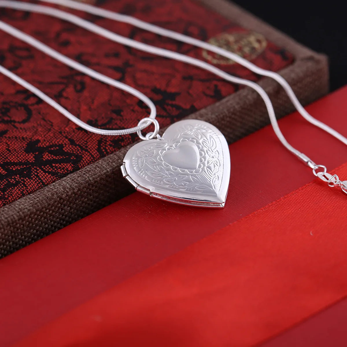 #1 Best seller: Mary- Heart Locket and necklace in Sterling Silver