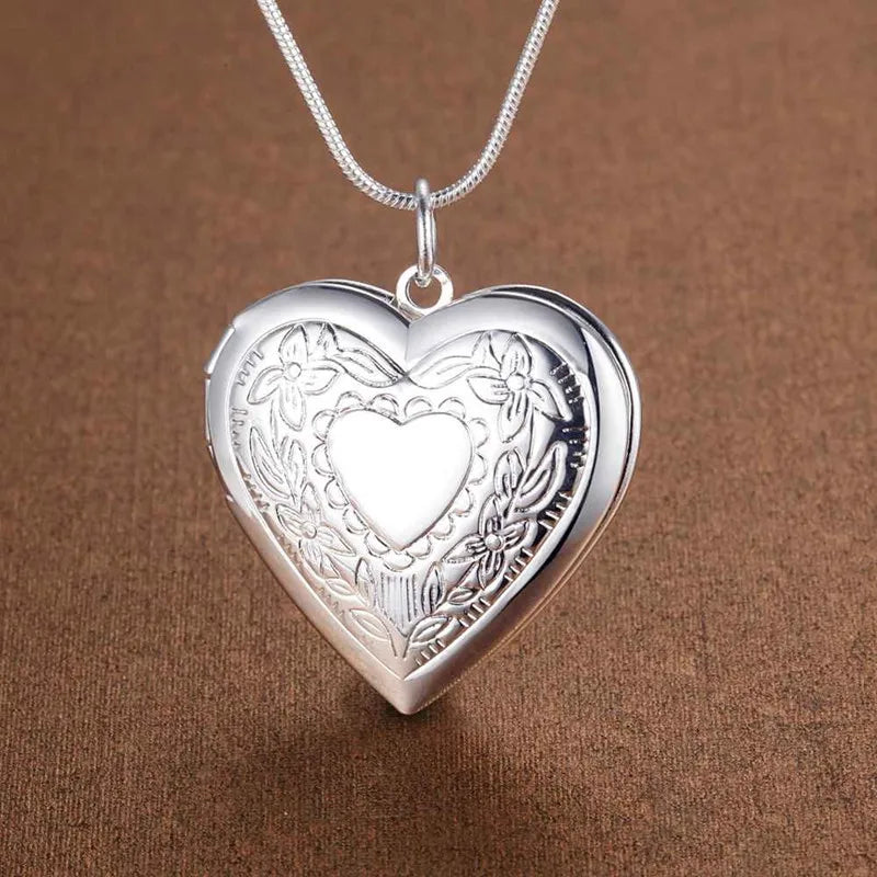 #1 Best seller: Mary- Heart Locket and necklace in Sterling Silver