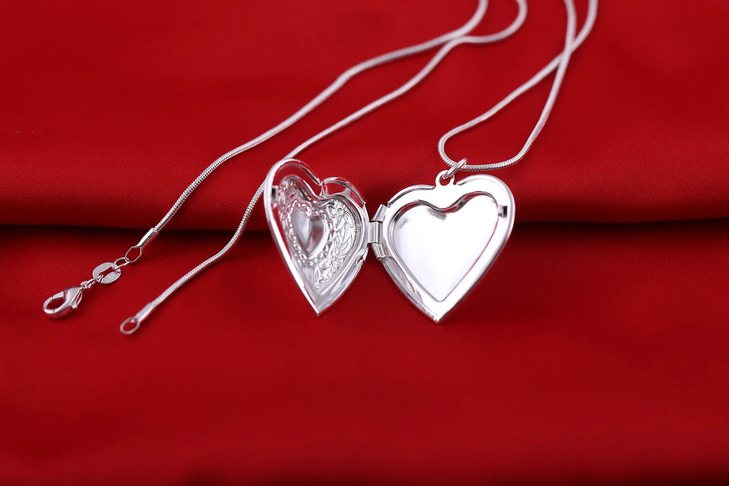 #1 Best seller: Mary- Heart Locket and necklace in Sterling Silver